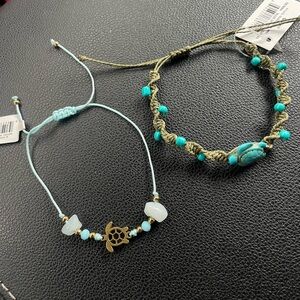 2 NWT bracelets with turtles from Jekyll Island GA